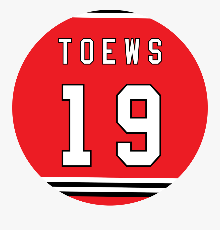 Jonathan Toews Home Jersey By Puckstyle - Circle, Transparent Clipart