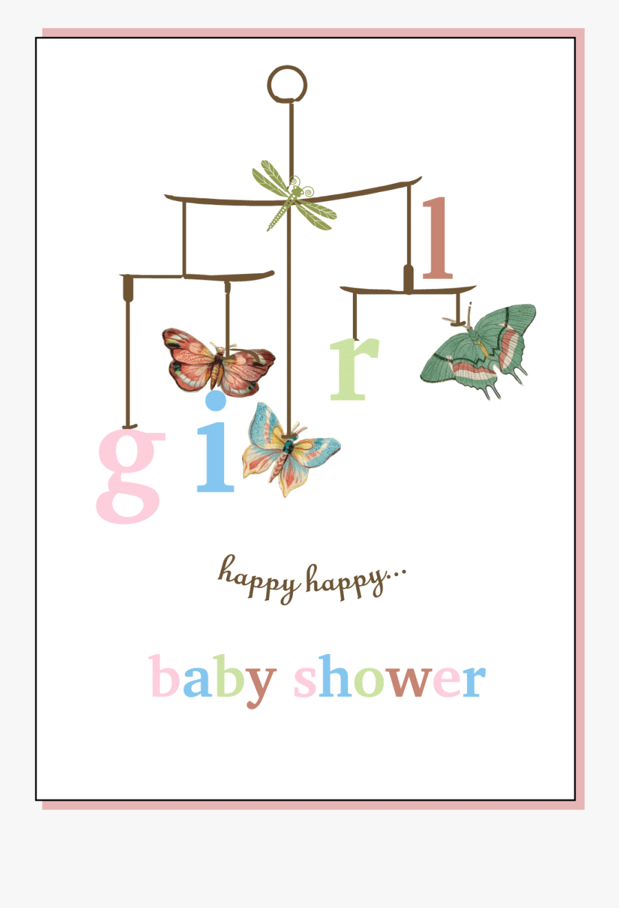 Clip Art Card For Girls Social - Illustration, Transparent Clipart