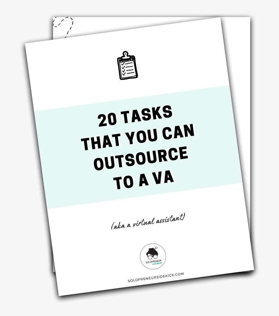 20 Tasks Outsource To Va - Paper, Transparent Clipart