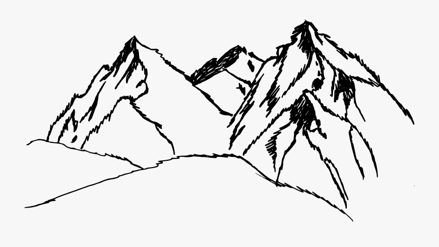 Png Transparent Vol - Mountain Sketch Transparent Background, Transparent Clipart
