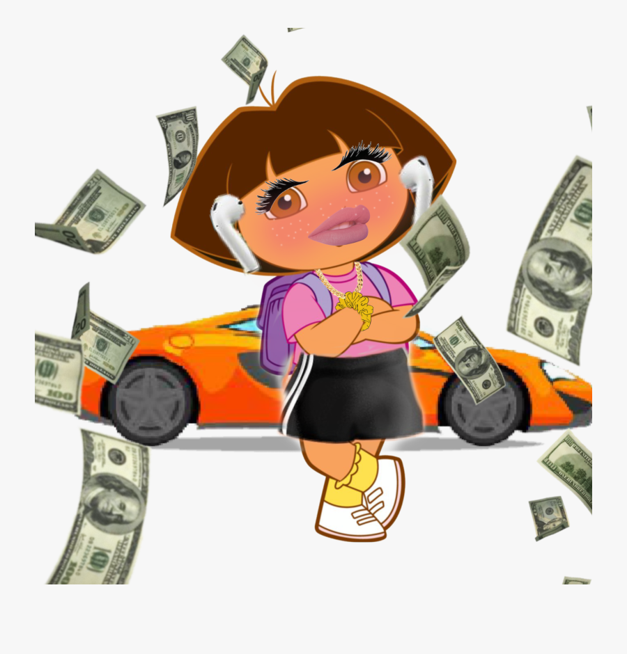 Rich Girls Me Like - Money Falling Gif Png, Transparent Clipart