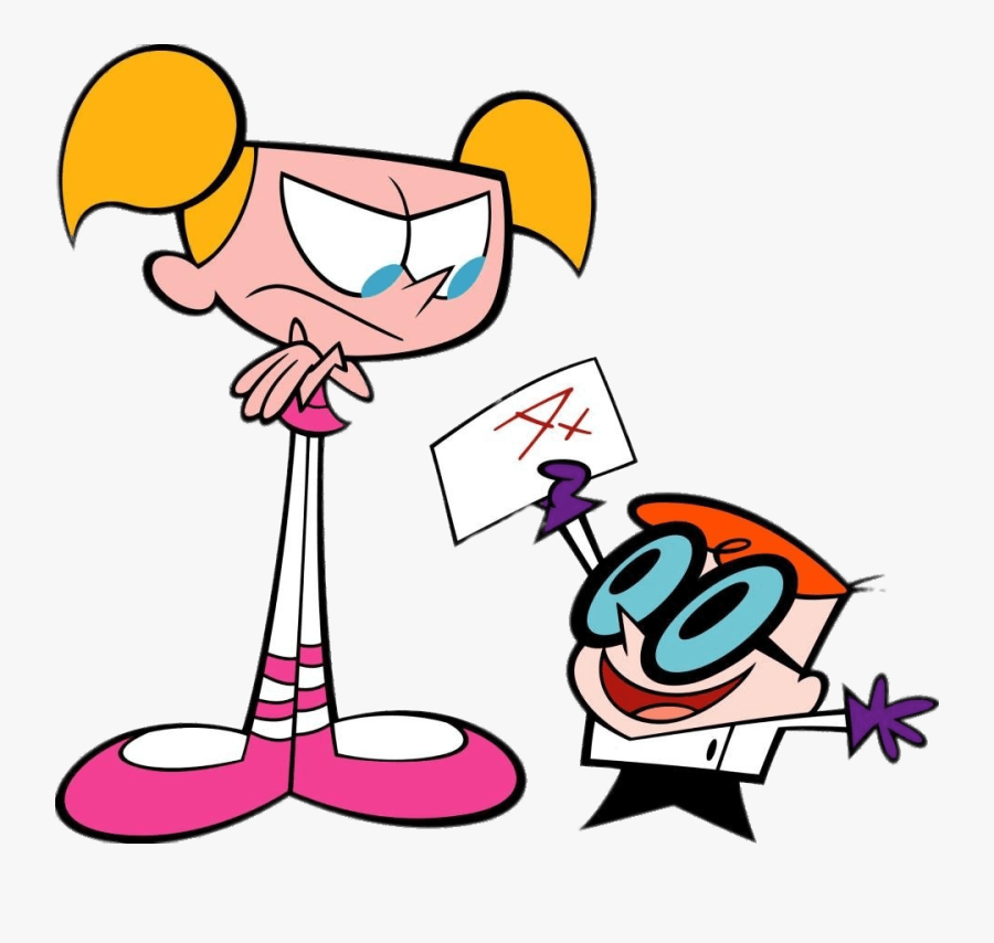 Dexter Showing Test Result - Dexter And Dee Dee Cartoon, Transparent Clipart