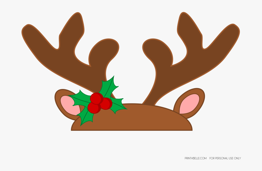 Rudolph Reindeer Clip Art - Transparent Reindeer Antlers Clipart, Transparent Clipart