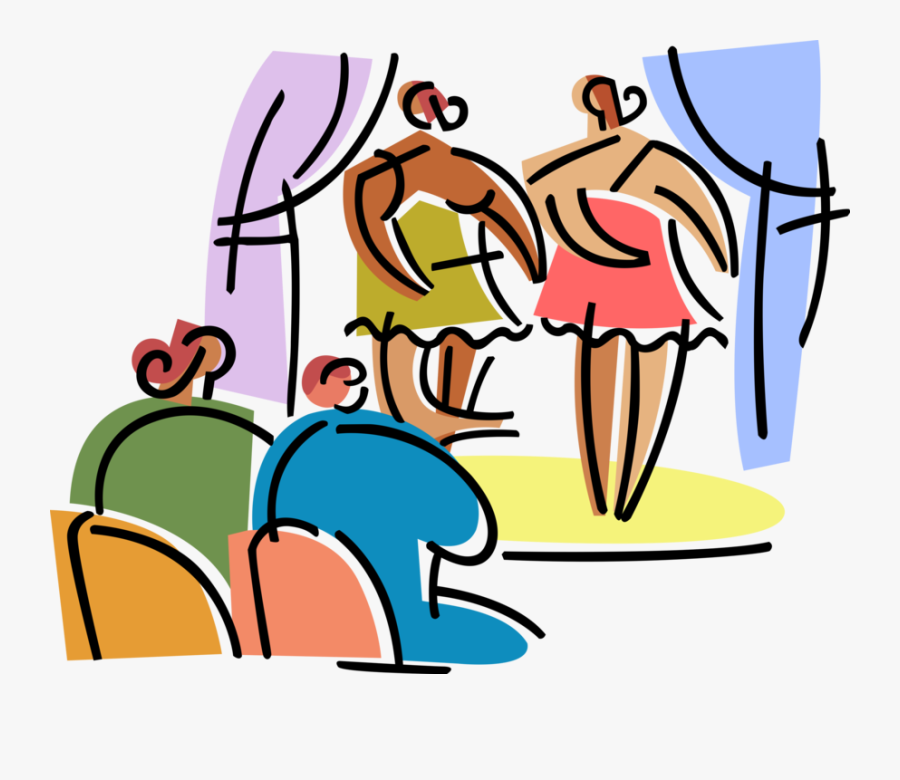 Vector Illustration Of Thespian Stage Actors Perform - Perform Clipart, Transparent Clipart