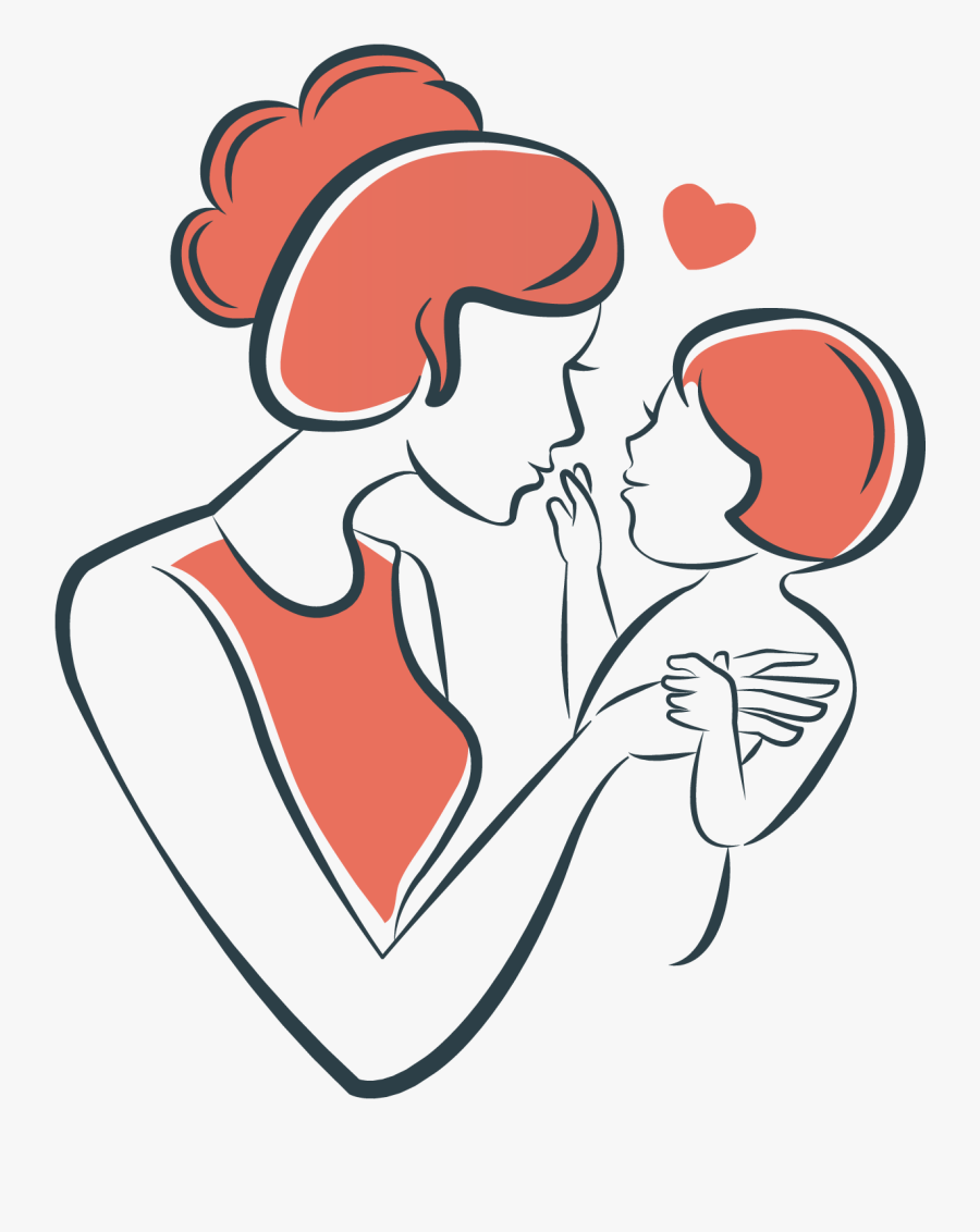 Illustration And Child - Mother Illustration, Transparent Clipart