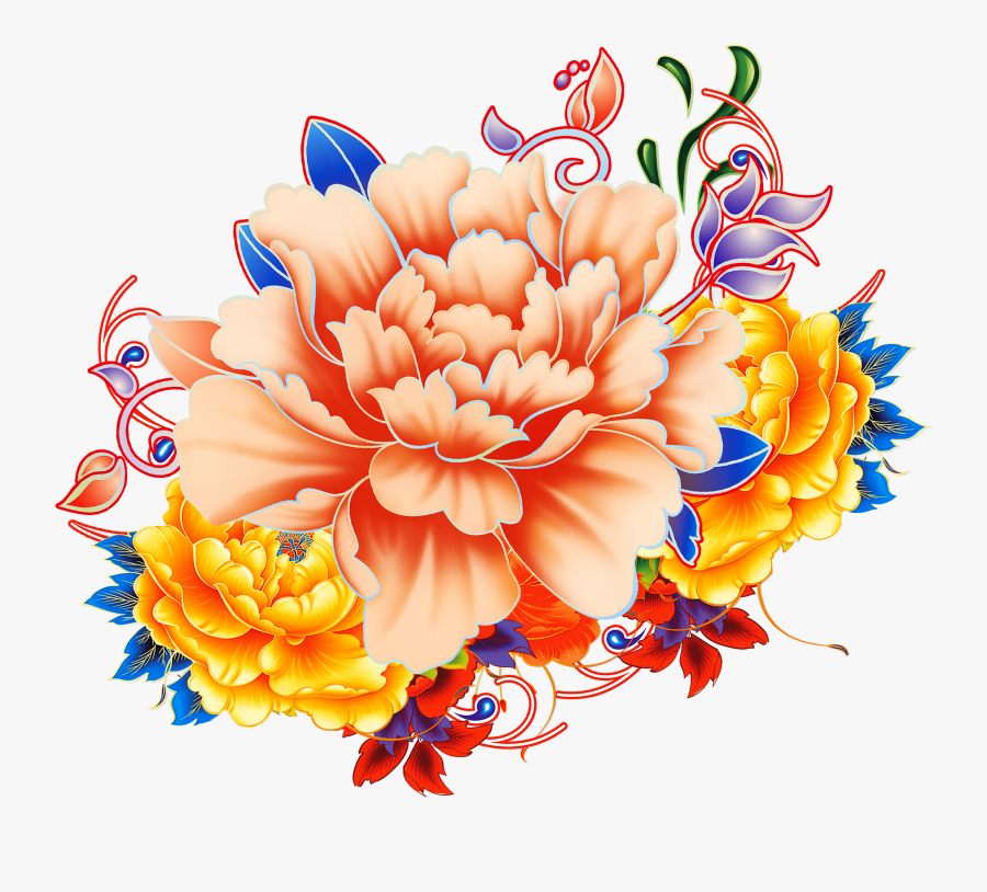 Moutan Download Watercolor Painting - 手绘 牡丹 花, Transparent Clipart