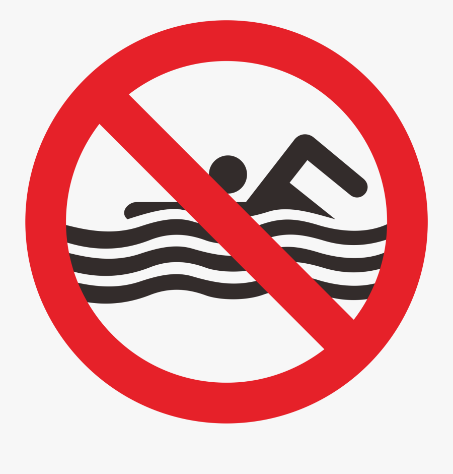 Swimming Clip Art - No Smoking, Transparent Clipart