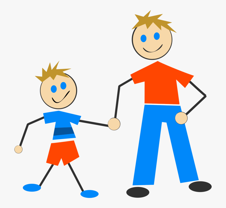 Free Son Portal - Dad And Son Clip Art, Transparent Clipart