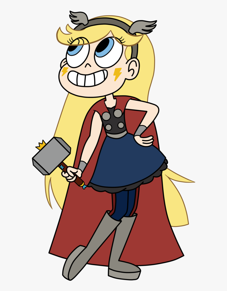 Star Butterfly As Odinson By Mtfc On - Star Butterfly Thor, Transparent Clipart