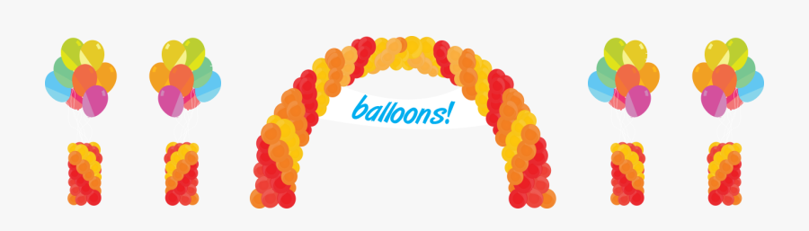 Get Professional Cost - Balloon Arch Vector Png, Transparent Clipart