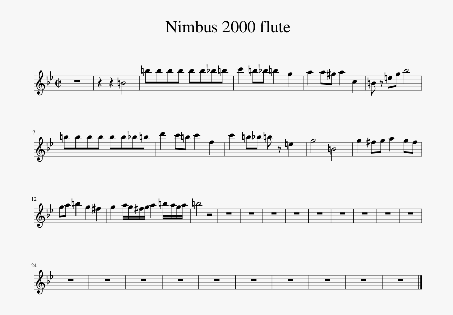 Nimbus 2000 Png - We Are Number One Flute, Transparent Clipart