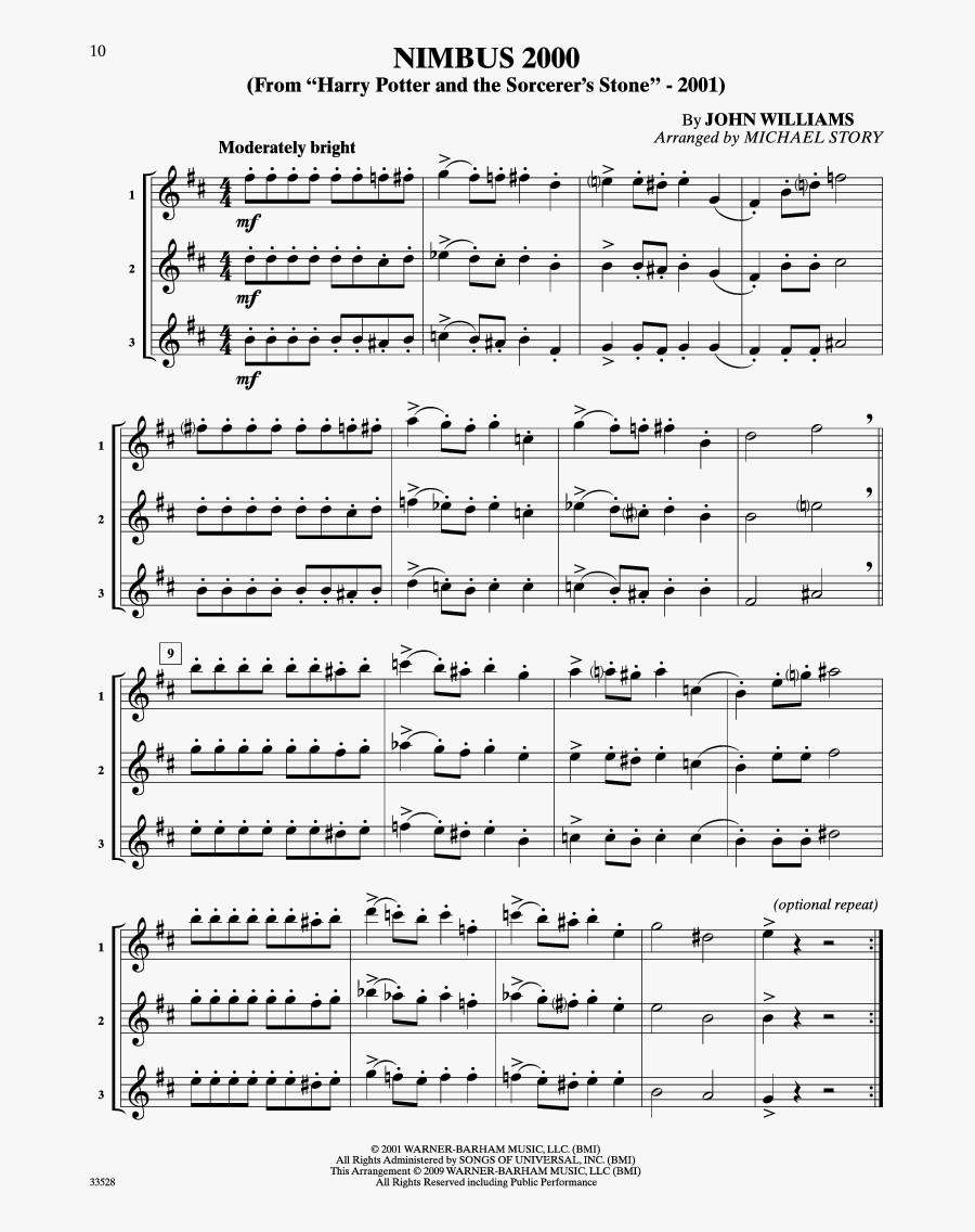 Clip Art Imperial March On Trumpet - Partition De Musique, Transparent Clipart