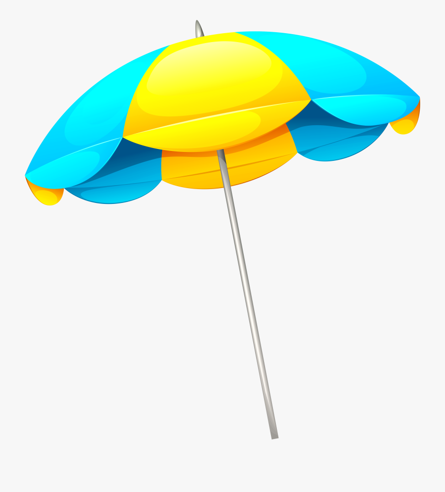 Beach Umbrella Clipart Border - Transparent Background Beach Umbrella Clipart, Transparent Clipart