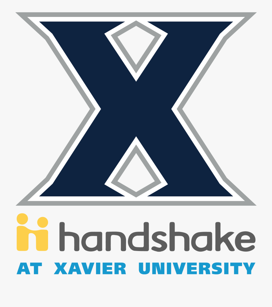 Handshake Logo Vertical Final Rgb For Screen Viewing - Xavier University, Transparent Clipart