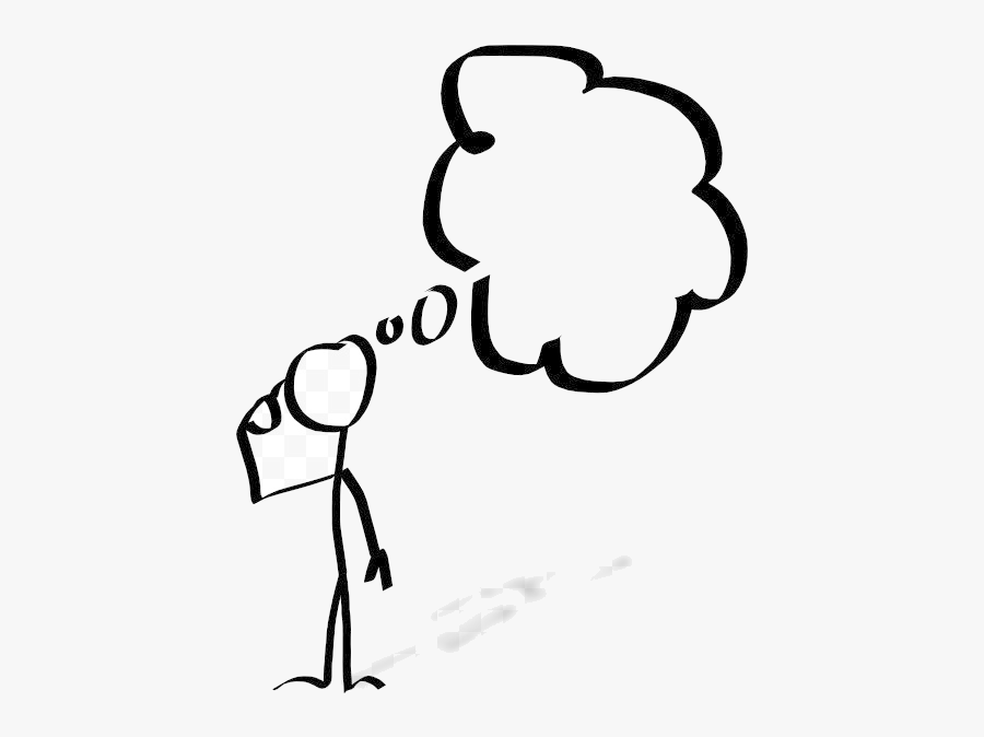 Thinking People Cliparts Free Transparent Thought Png - Thinking Clipart Black And White, Transparent Clipart