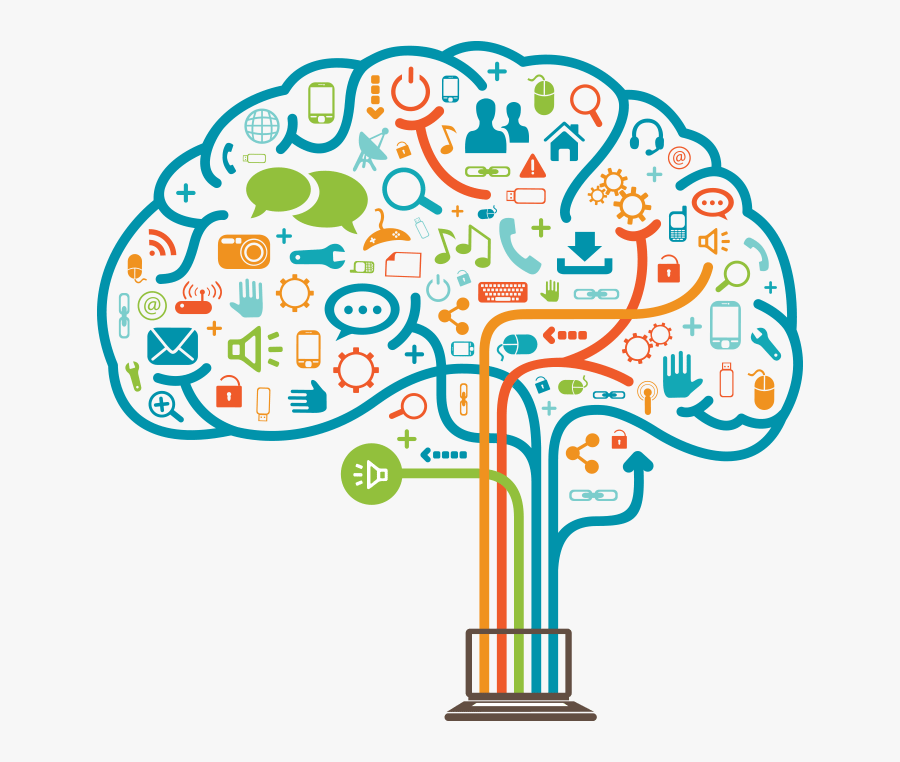 Marketing Clipart Tree - Brain Science And Technology, Transparent Clipart