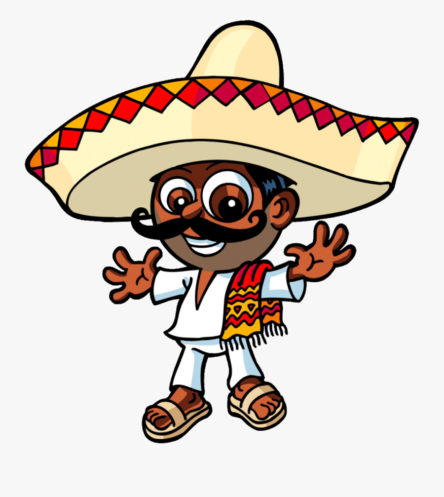 Cinco De Mayo Tennis Mixer Happy Person Clipart , Png - Mexican Food, Transparent Clipart