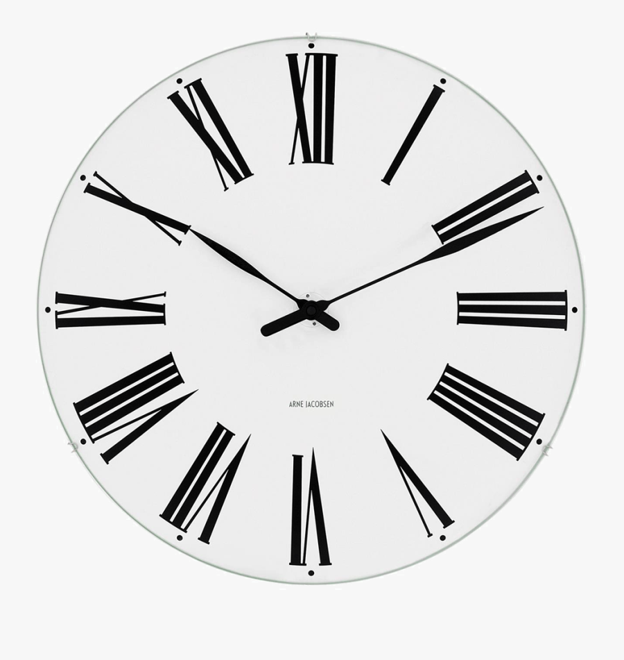 Arne Jacobsen Roman Clock 210/290/480 - Arne Jacobsen Roman Vægur, Transparent Clipart