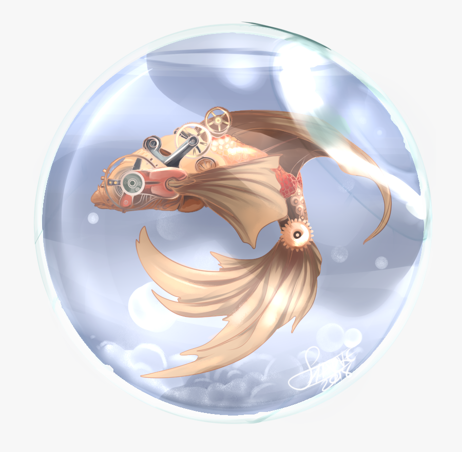 Transparent Glass Orb Png - Clockwork Goldfish, Transparent Clipart