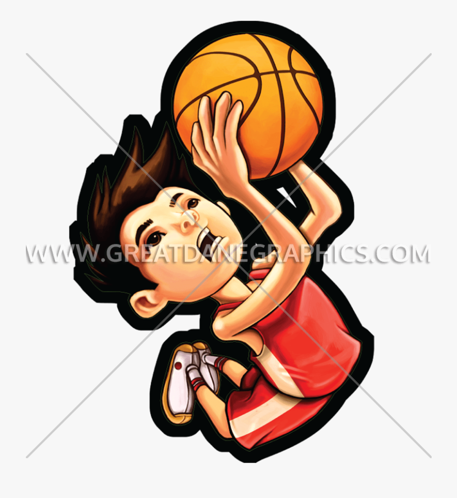 Kid Dunk Production Ready - Kid Basketball Dunk Png, Transparent Clipart