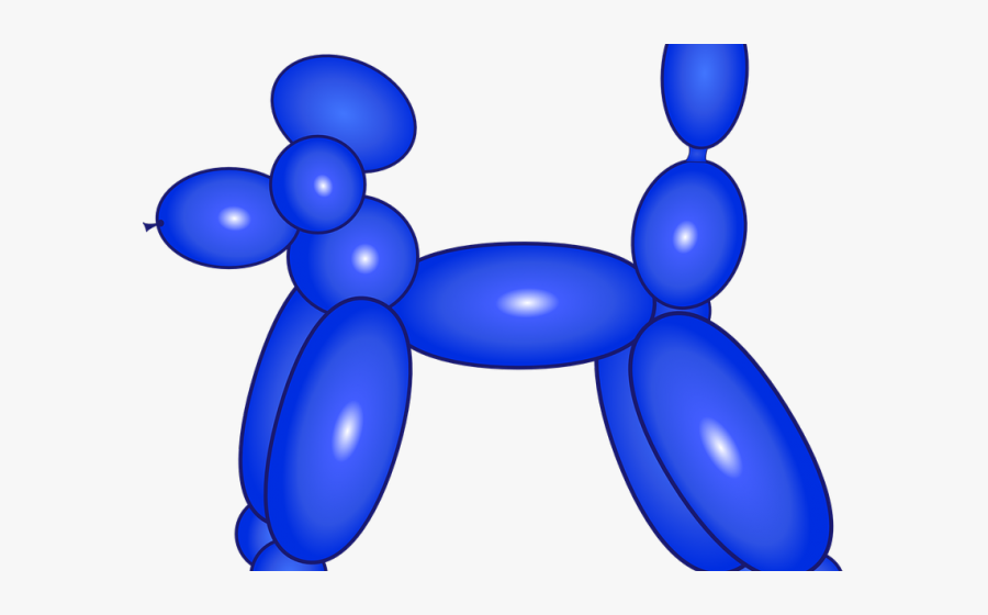 Poodle Clipart Blue - Transparent Balloon Animal Clipart, Transparent Clipart
