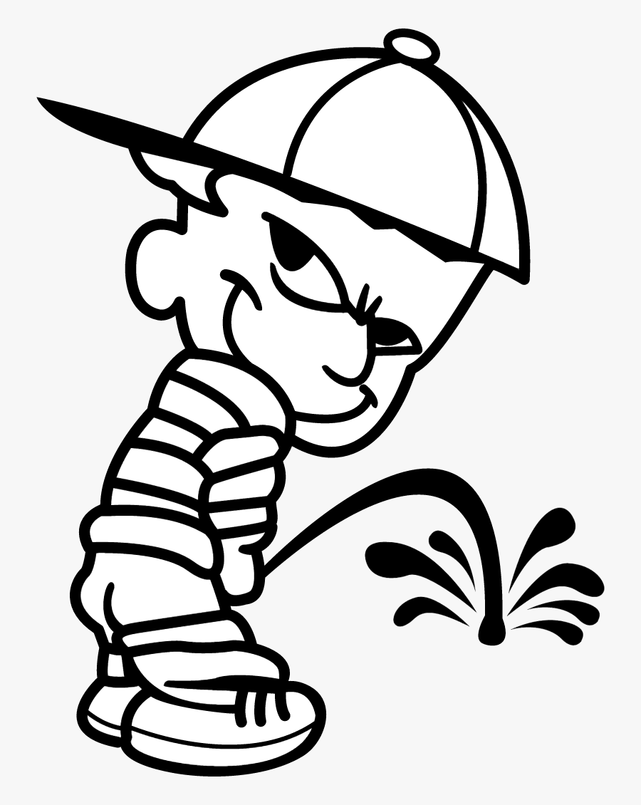 Boy Pissing Vector - Boy Pissing Logo, Transparent Clipart