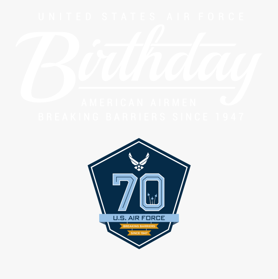 Banner Royalty Free Download Anniversary Vector 70th - Us Air Force, Transparent Clipart