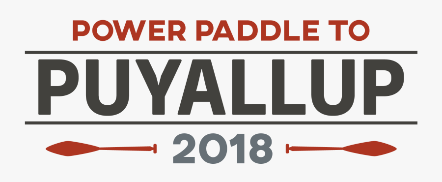 Tribal Clipart Canoe - Power Paddle To Puyallup, Transparent Clipart