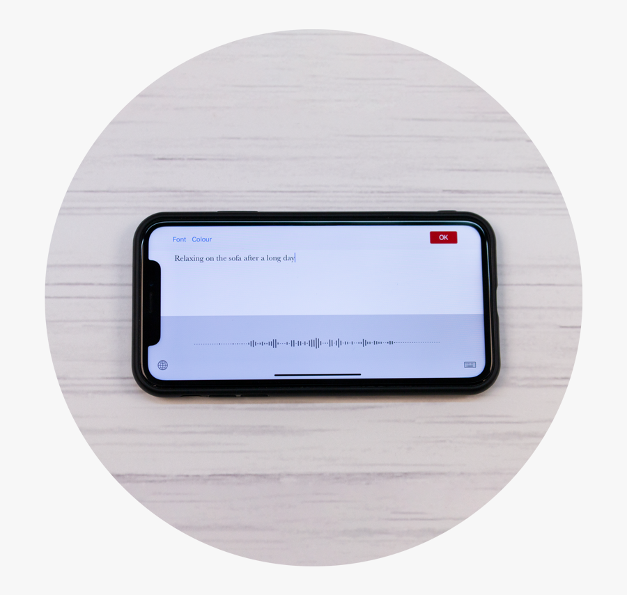 Text On Mobile - Label, Transparent Clipart