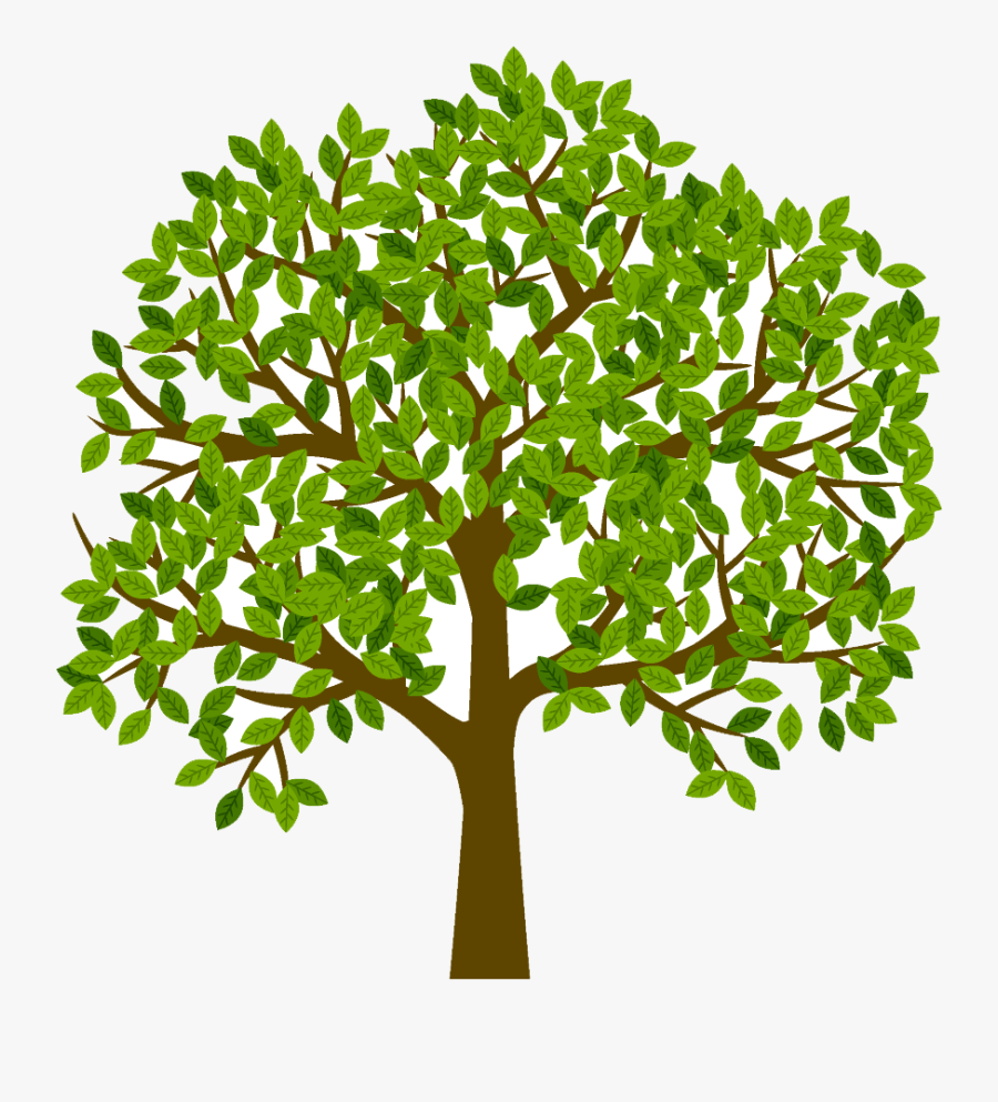 Arbol Animado Con Hojas, Transparent Clipart