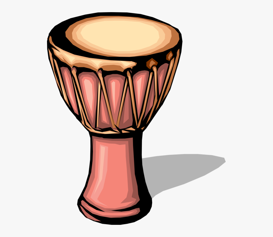 African Djembe Drum Vector - African Drum Clip Art, Transparent Clipart