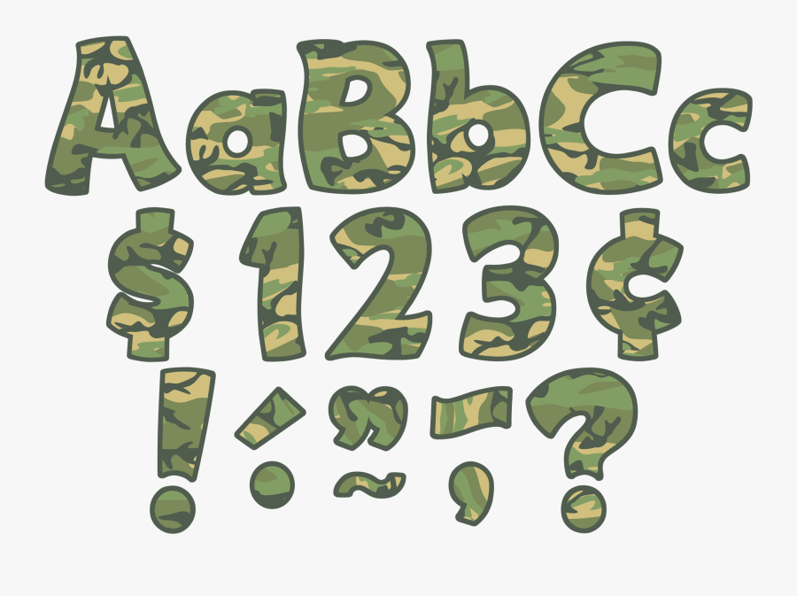 Tcr5427 Camouflage Funtastic - Letters In Camouflage, Transparent Clipart