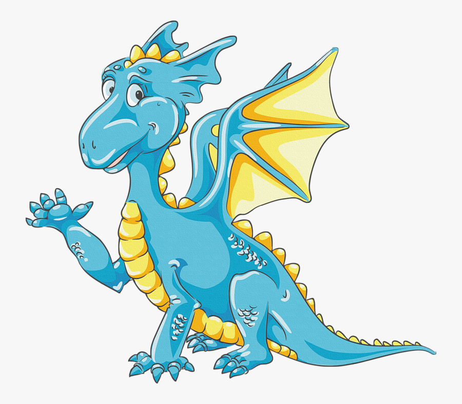 Ch B *✿* Castillos Y Dragones ✿ Butterfly Fairy, Dragon - Blue And Yellow Dragon, Transparent Clipart