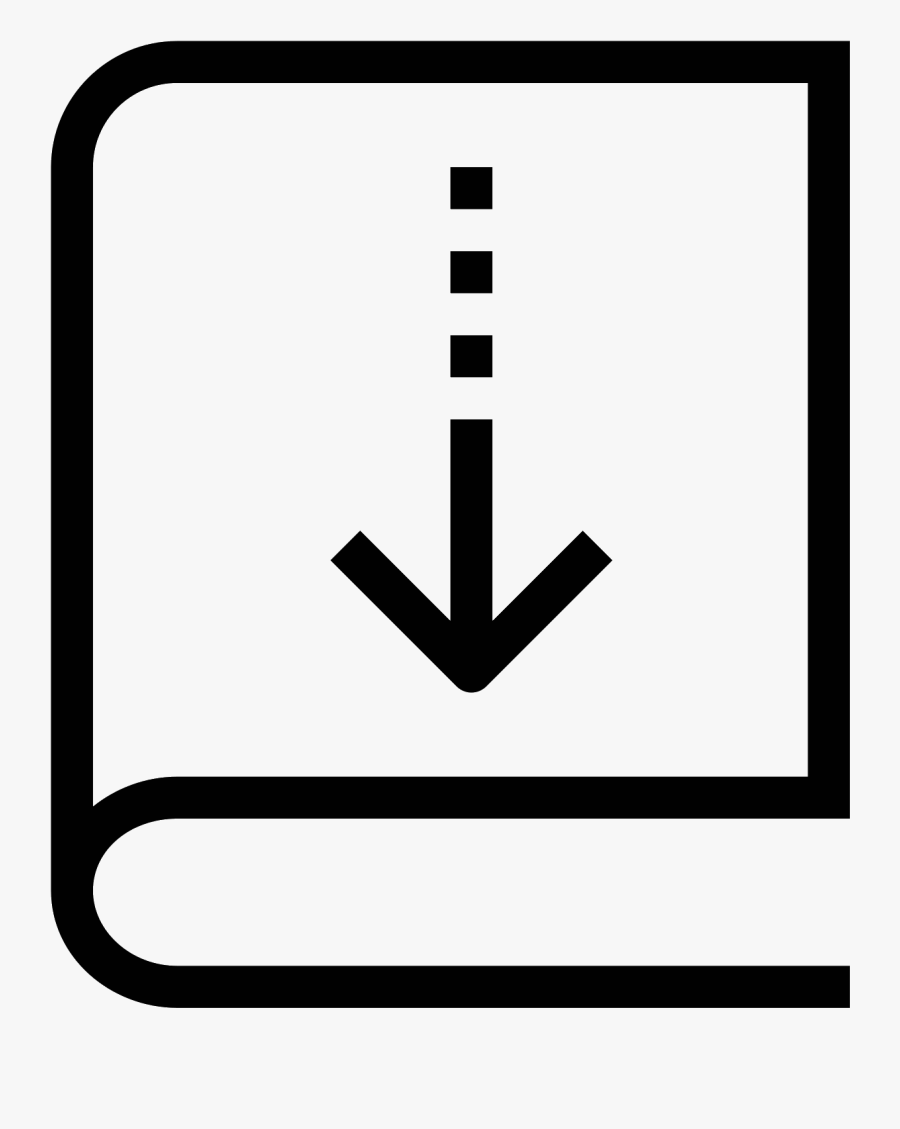 Closed Book Clip Art Black And White - Borrow Book Png, Transparent Clipart