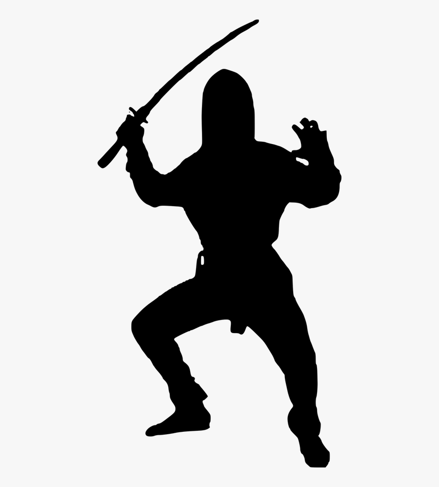 Silhouette Ninja Warrior - Zorro Draw, Transparent Clipart