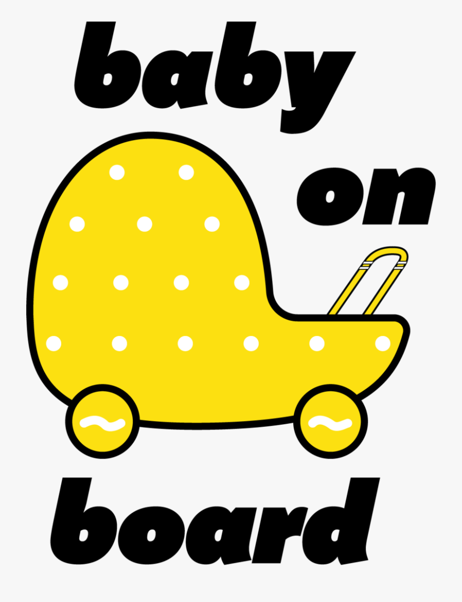 Baby On Board Sticker, Transparent Clipart