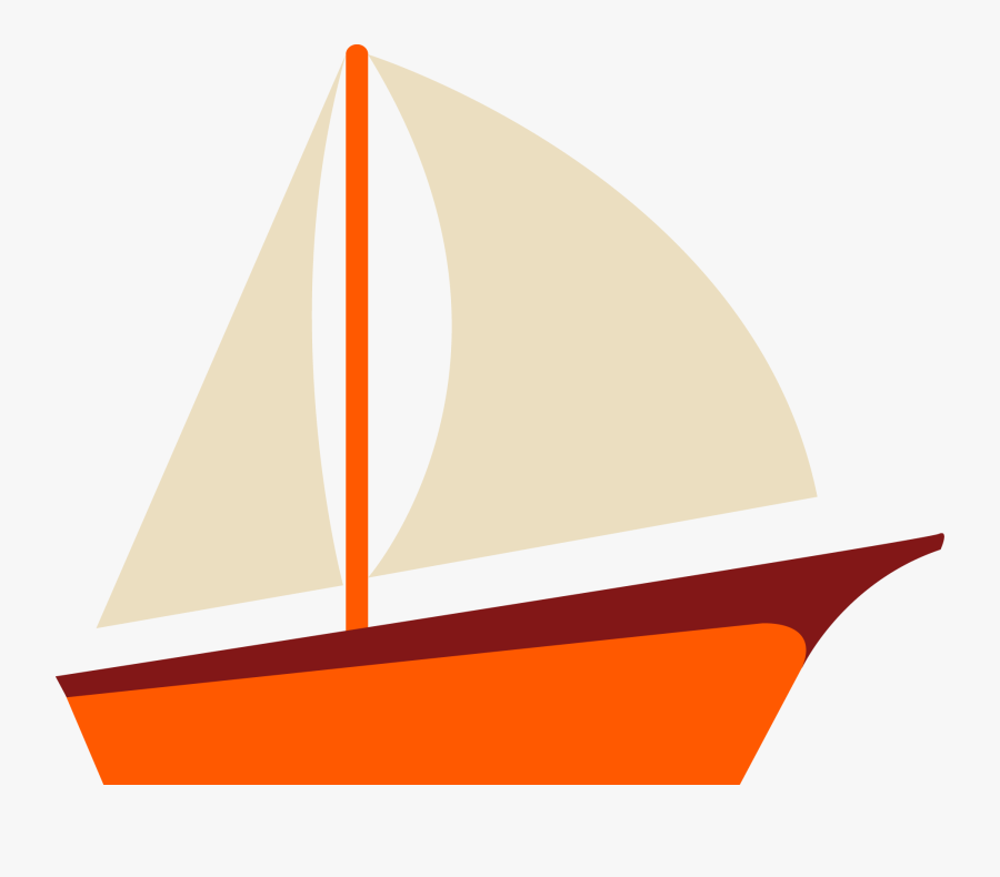 قارب كارتون Clipart , Png Download - Cartoon Sailing Boat Boat Png, Transparent Clipart