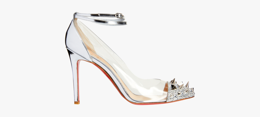 Transparent Flats Glass Slipper - Basic Pump, Transparent Clipart