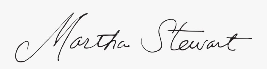 Martha Stewart Signature, Transparent Clipart