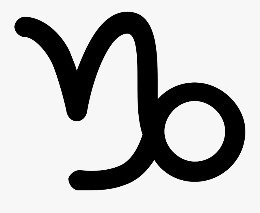 Capricorn - Free Svg Capricorn Symbol, Transparent Clipart