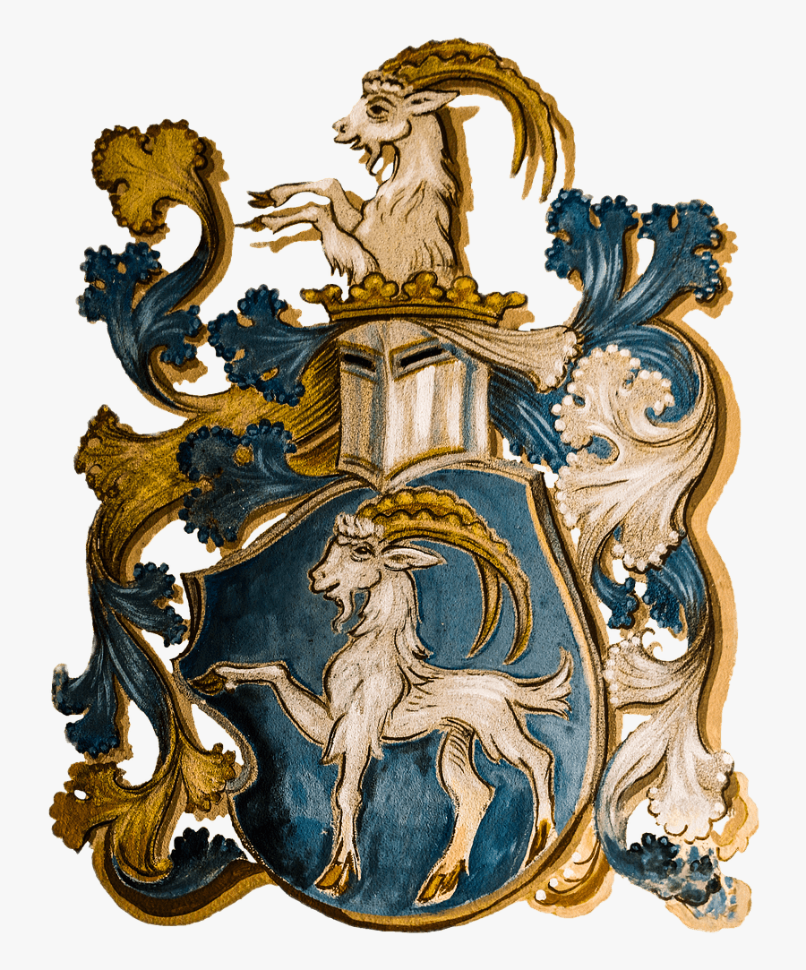 Coat Of Arms Zodiac Sign Capricorn - Capricorn Coat Of Arms, Transparent Clipart