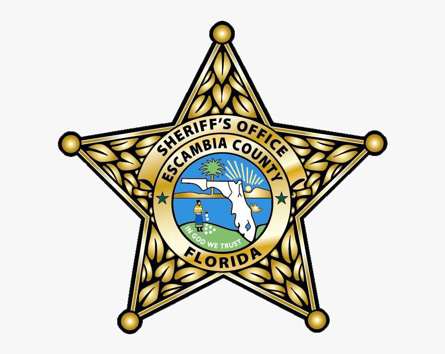 Escambia County Sheriff Badge, Transparent Clipart