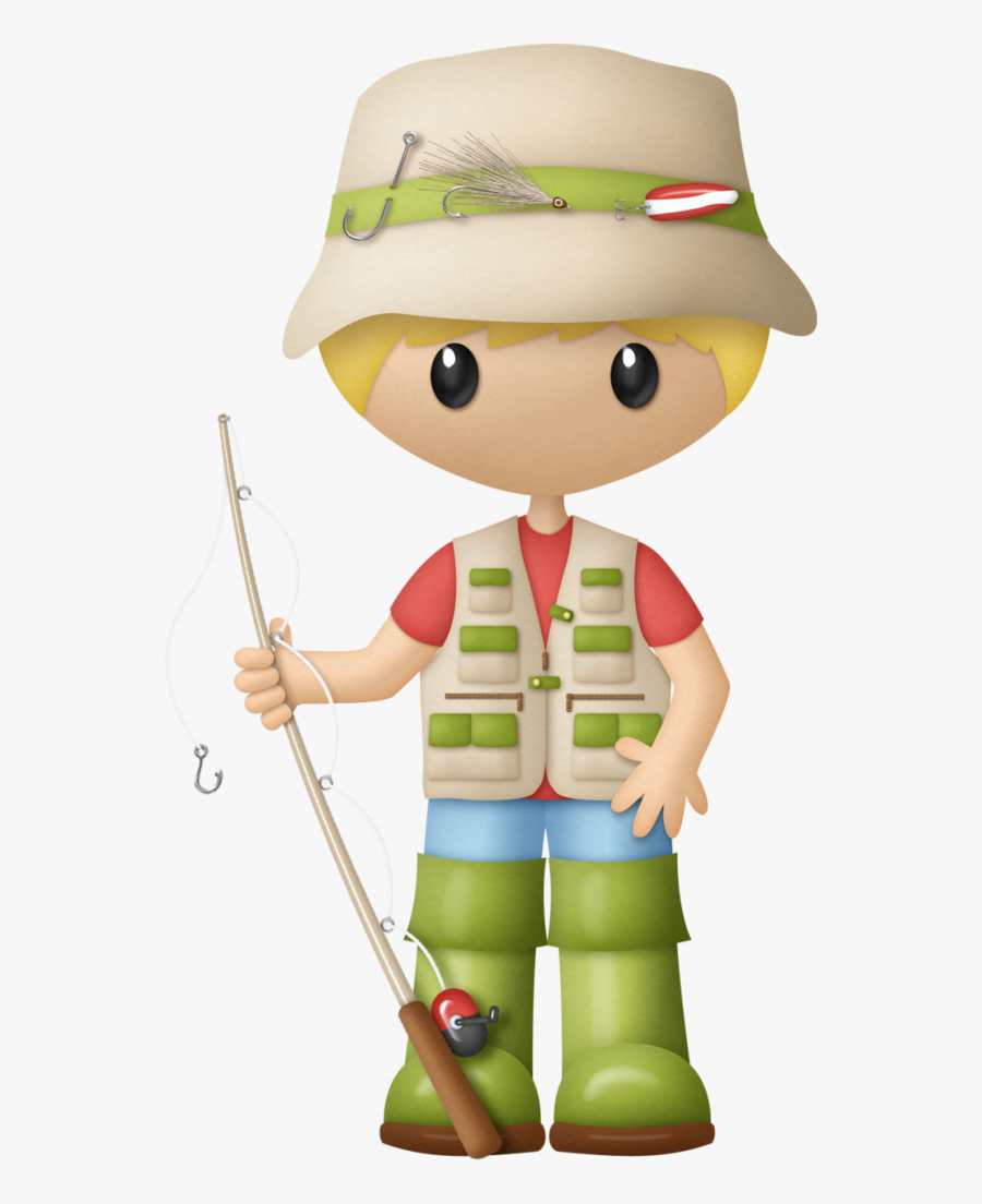Transparent Fisherman Clipart - Blank Fishing Birthday Invitations, Transparent Clipart
