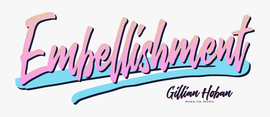 Embellishment Logo Designed By Dephined For Gillian - Calligraphy, Transparent Clipart