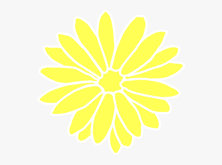 Dahlia Yellow Clip Art At Clker Com Vector Clip Art - Différence Entre Paquerette Et Marguerite, Transparent Clipart