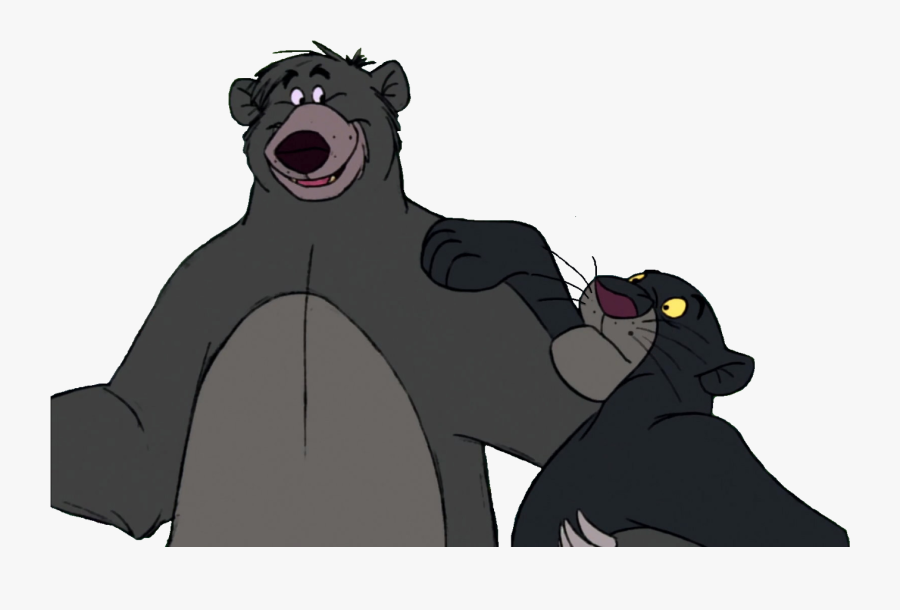 Bear Baloo Bagheera The Jungle Book Clip Art - Jungle Book Bear Cartoon, Transparent Clipart