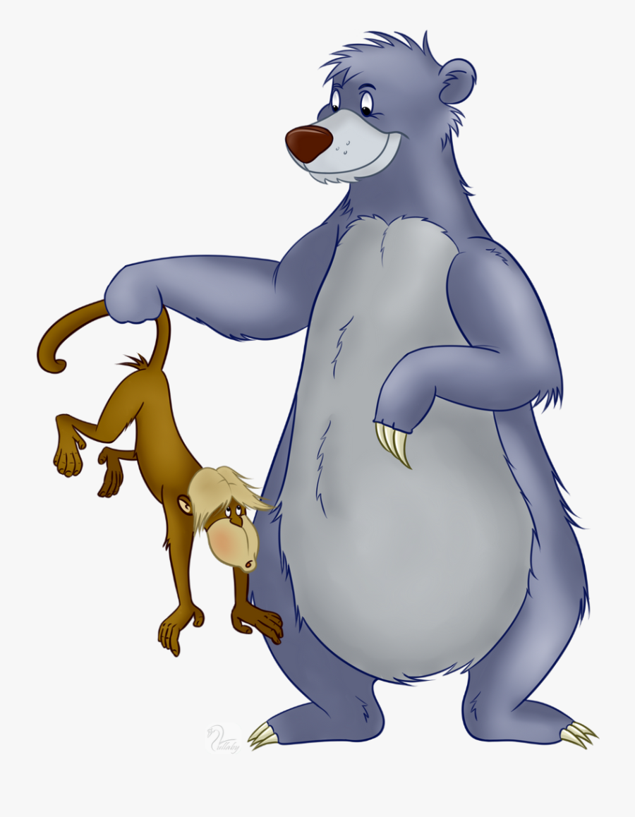 Baloo Transparent Background - Mowgli The Jungle Book Bear, Transparent Clipart