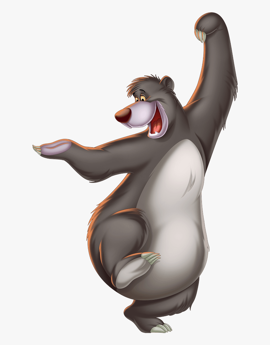 Baloo Jungle Book Characters, Transparent Clipart