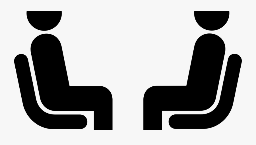 A Job Career Guide - Clipart Two People Sitting Across From Each Other, Transparent Clipart