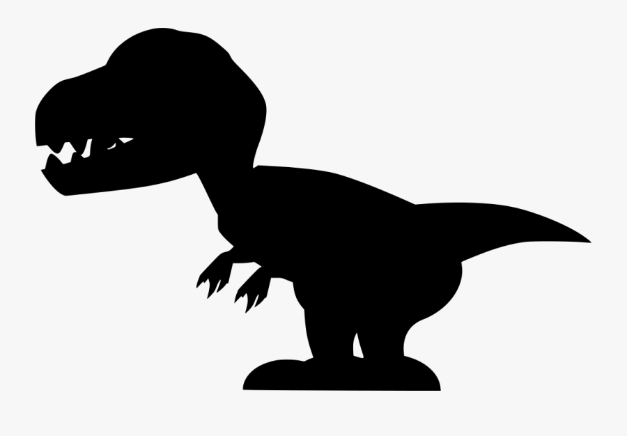 Dinosaur Tracks Clip Art - Black And White T Rex Clipart, Transparent Clipart